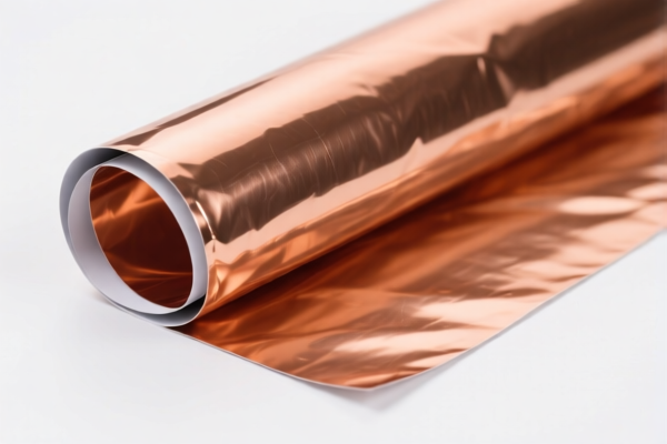 Refined copper foil for shielding material with backing
