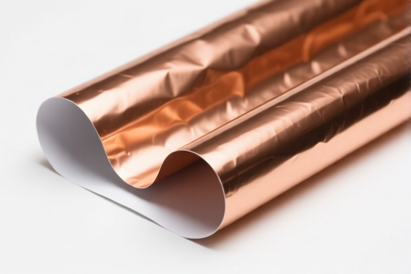 Refined copper foil with backing material