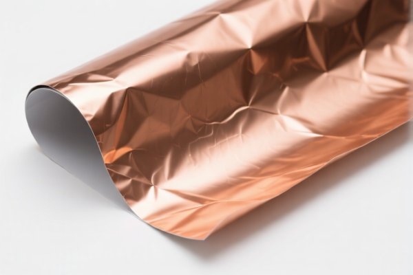 Refined copper foil with backing material