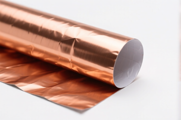 Refined copper foil with backing material
