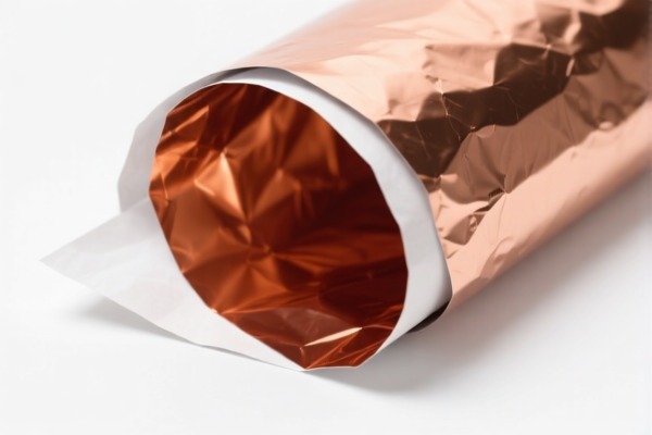 Refined copper foil with paper backing