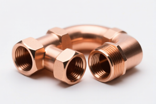 Copper alloy tube fittings for car accessories, other
