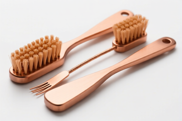 Copper Kitchen Cleaning Brush Set