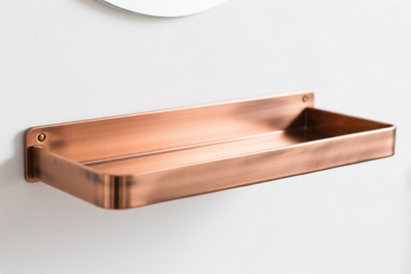 Copper Bathroom Shelf