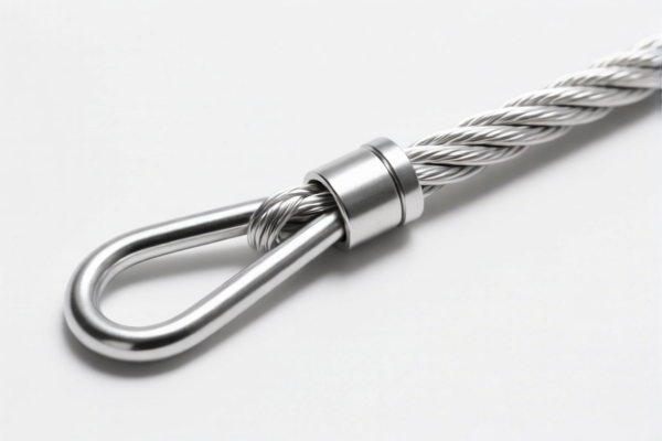 Aluminum rope with fittings