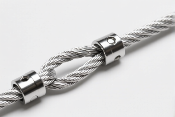 Aluminum rope with fittings