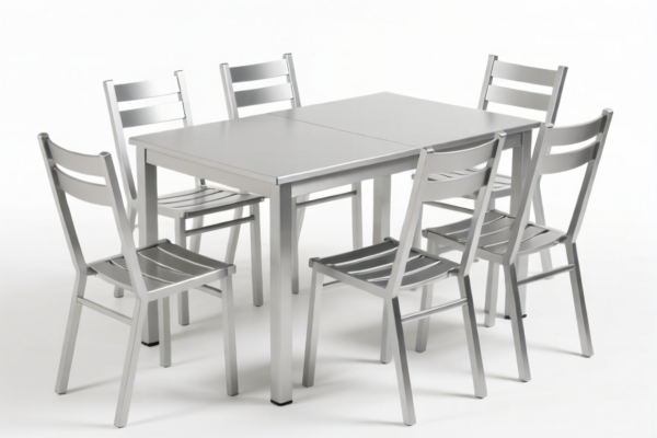 Aluminum Dining Table Set