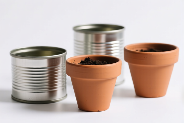 Tin Flower Pots