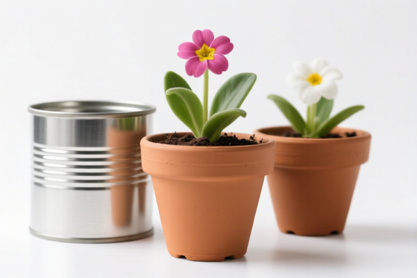 Tin Flower Pots