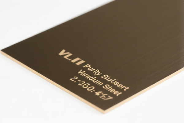 High Purity Vanadium Sheet