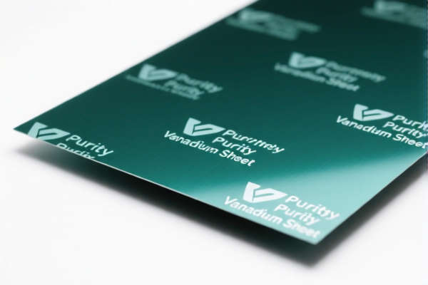 High Purity Vanadium Sheet