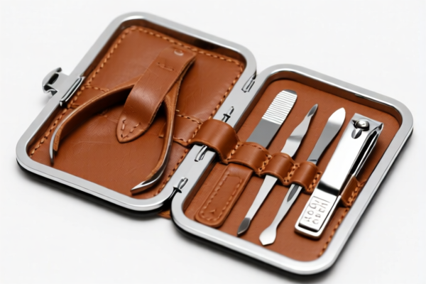 Leather Manicure Tools Set