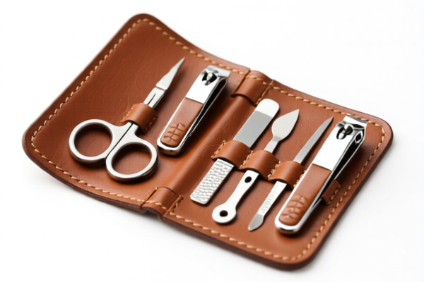 Leather Manicure Tools Set