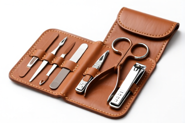 Leather Manicure Tools Set
