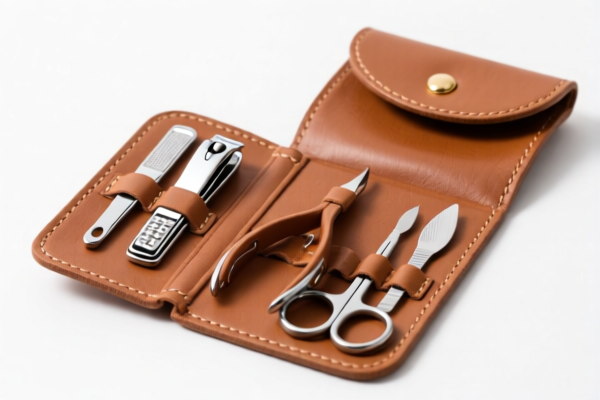 Leather Nail Care Set