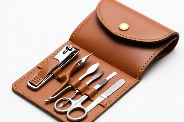 Leather Nail Care Set