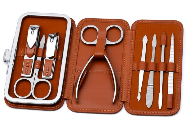 Leather Nail Care Tools Set