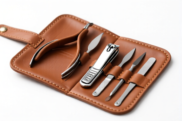 Leather Nail Care Tools Set