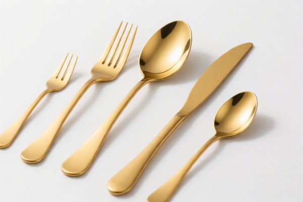 Gold Plated Cutlery Set