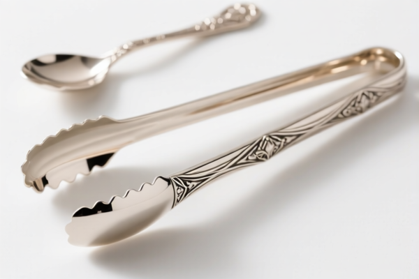 Precious metal plated sugar tongs (for bar use)