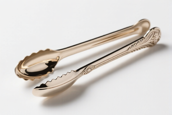 Precious metal plated sugar tongs (for bar use)