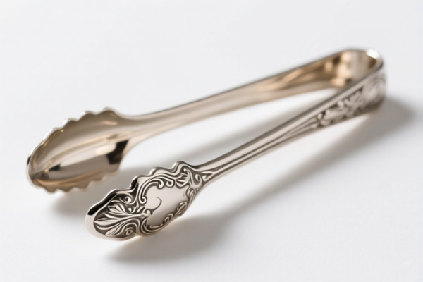 Precious metal plated sugar tongs (for bar use)