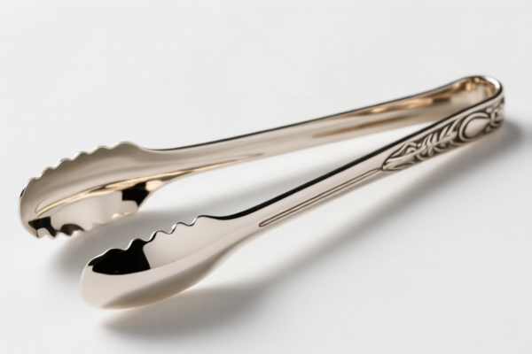 Precious metal plated sugar tongs