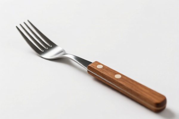 Wooden Handle Eating Fork