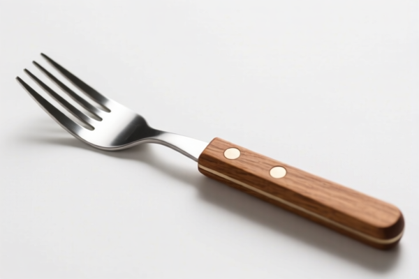 Wooden Handle Eating Fork