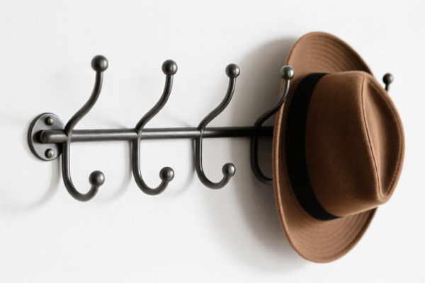 Wall Mounted Metal Hat Rack