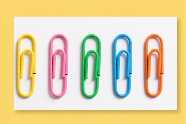 Colored Paper Clips