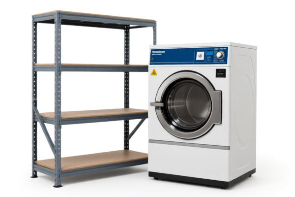 Shelving Unit for Centrifuge Clothes Dryer