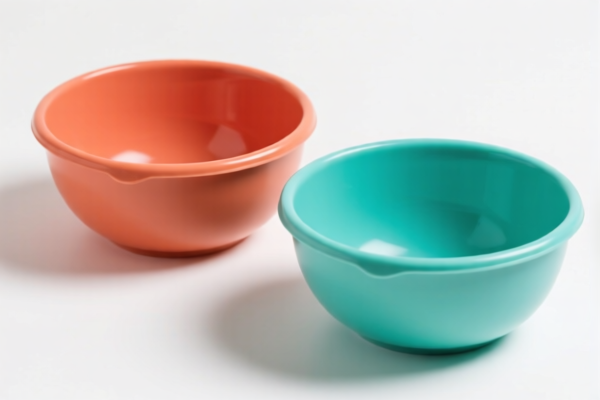 Plastic scraper bowls