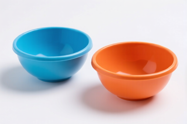 Plastic scraper bowls