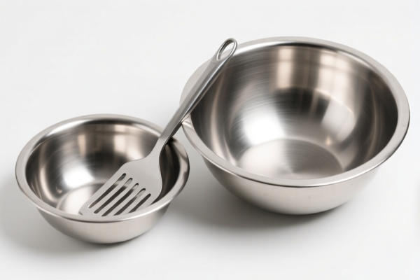 Stainless steel scraper bowls