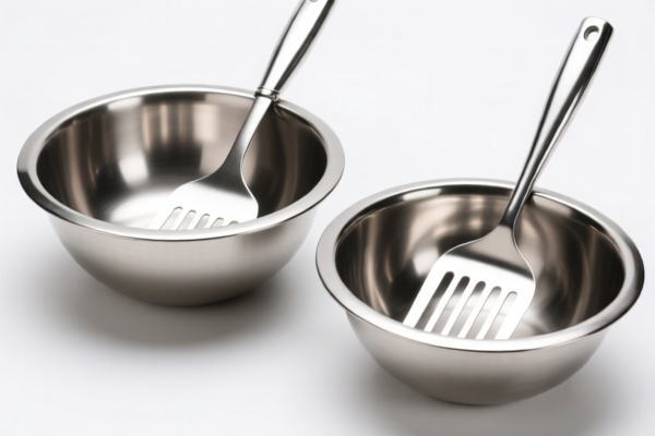 Stainless steel scraper bowls