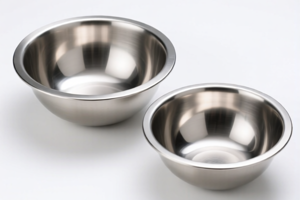Stainless steel scraper bowls