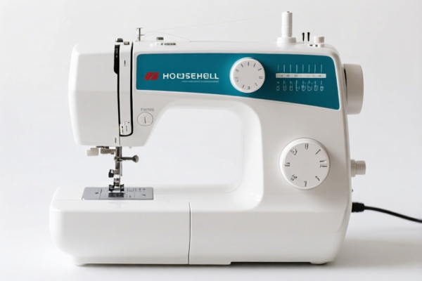 Electronic household sewing machine