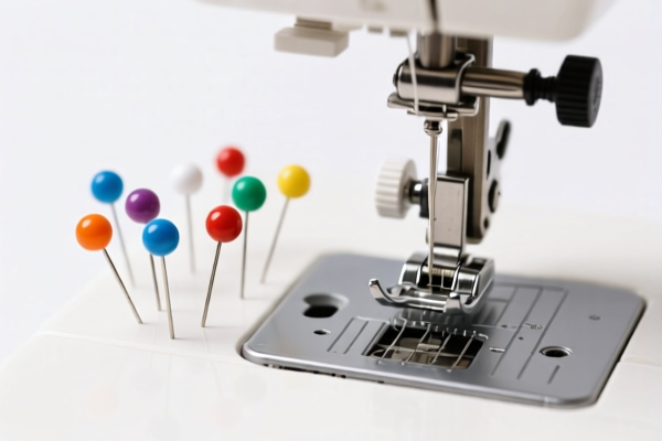 Sewing machine locating pins