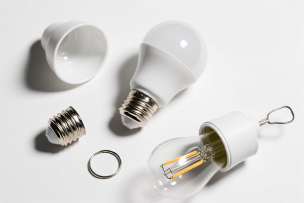 Parts for assembling electric or electronic lamps