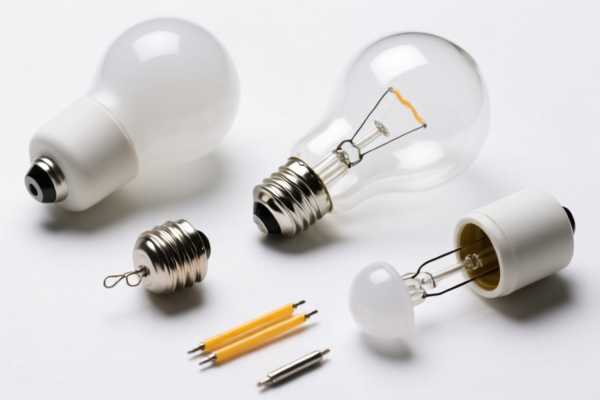 Parts for assembling electric or electronic lamps