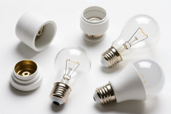 Parts for assembling electric or electronic lamps