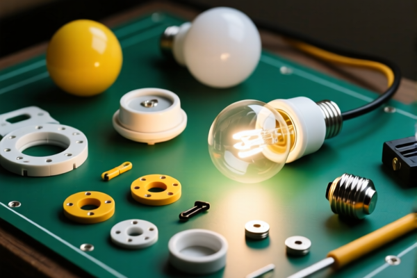 Parts for assembling electric lamps in glass envelopes
