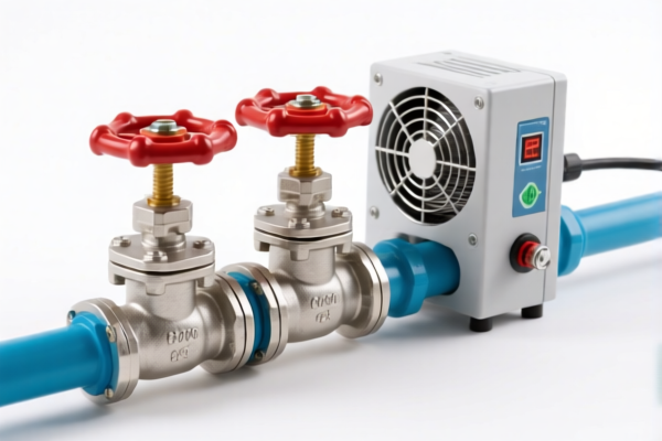 Pipe Valves with Cooling Device