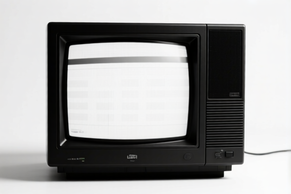 Black and White CRT Display