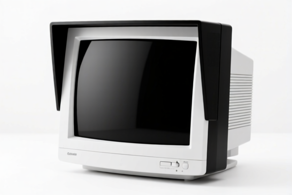 Black and White Security Monitor