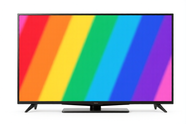 Color Flat Panel TV Display