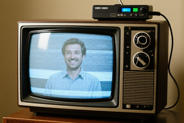 Color Television Set with Video Recording_Playback