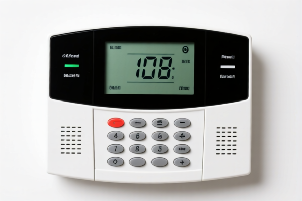 Security Alarm Panel with LCD Display