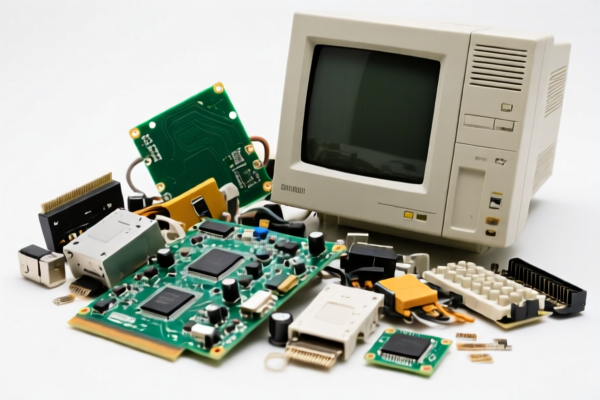 Waste Electronic Computer Components